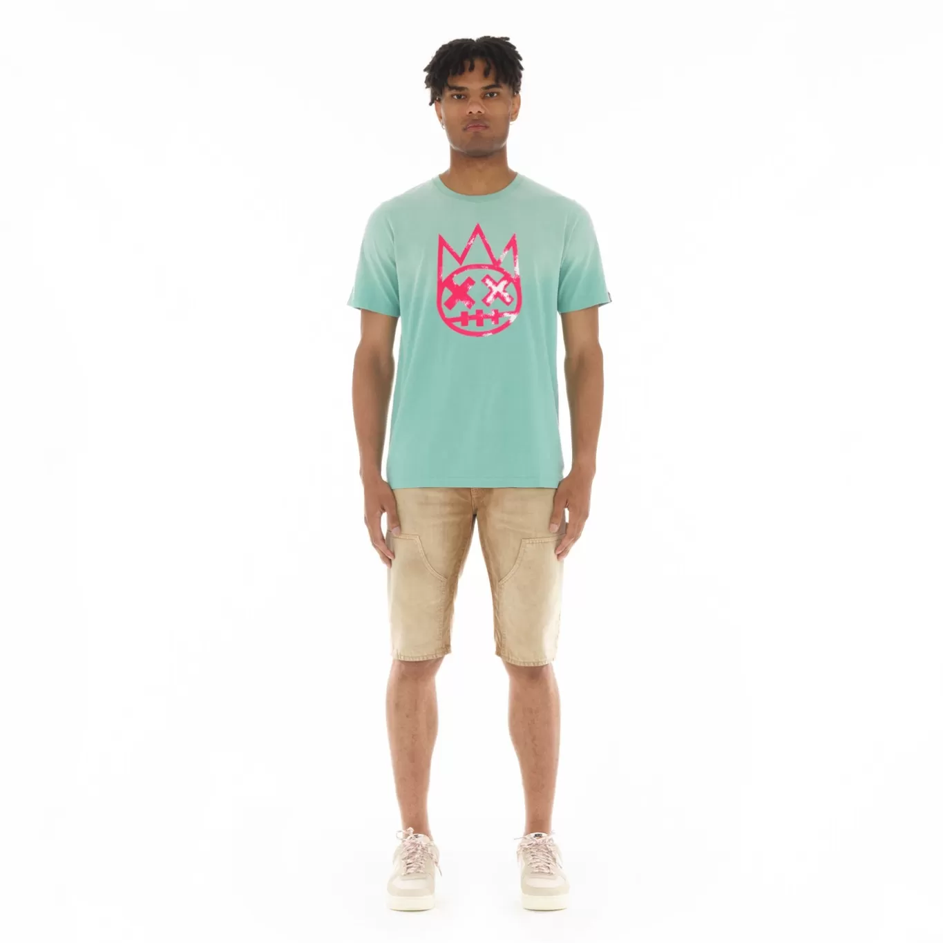 Cult Of Individuality T-Shirts<SHIMUCHAN LOGO SHORT SLEEVE CREW NECK TEE IN VINTAGE MINT BLUE