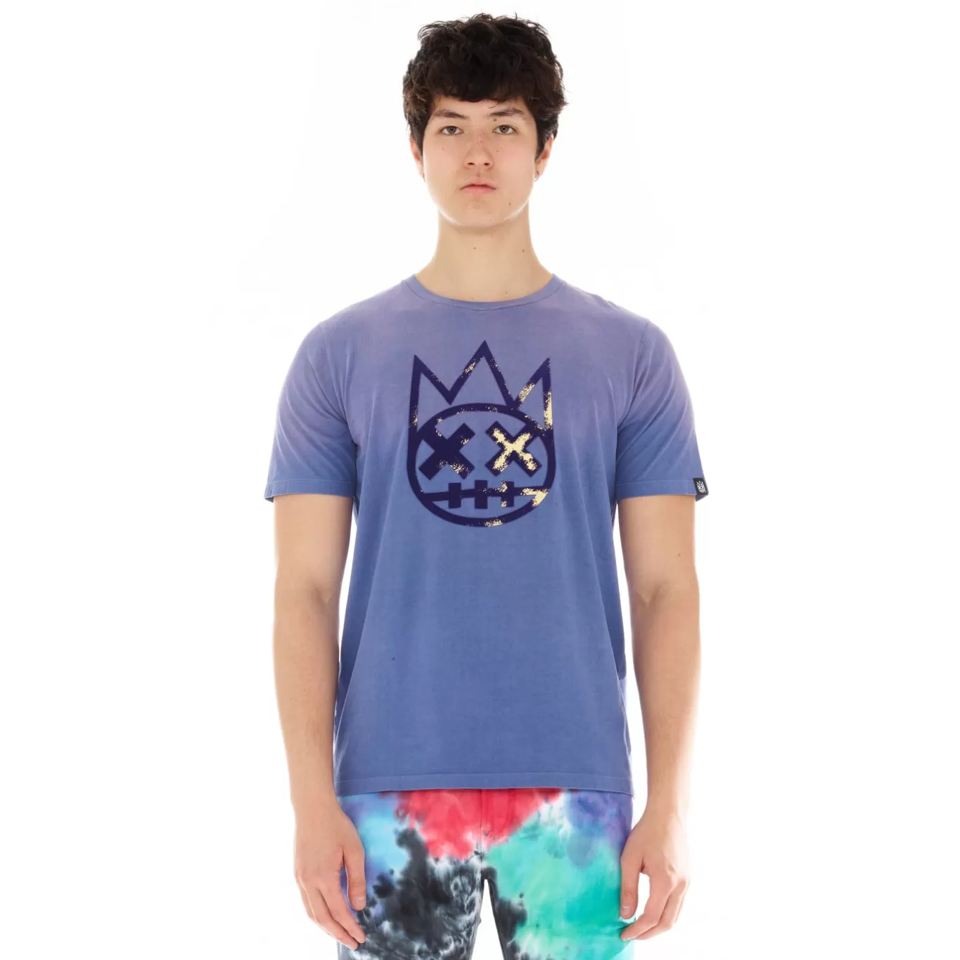 Cult Of Individuality T-Shirts<SHIMUCHAN LOGO SHORT SLEEVE CREW NECK TEE IN VINTAGE PURPLE