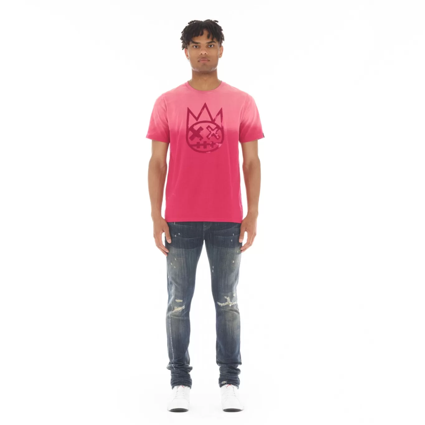 Cult Of Individuality T-Shirts<SHIMUCHAN LOGO SHORT SLEEVE CREW NECK TEE IN VINTAGE RED