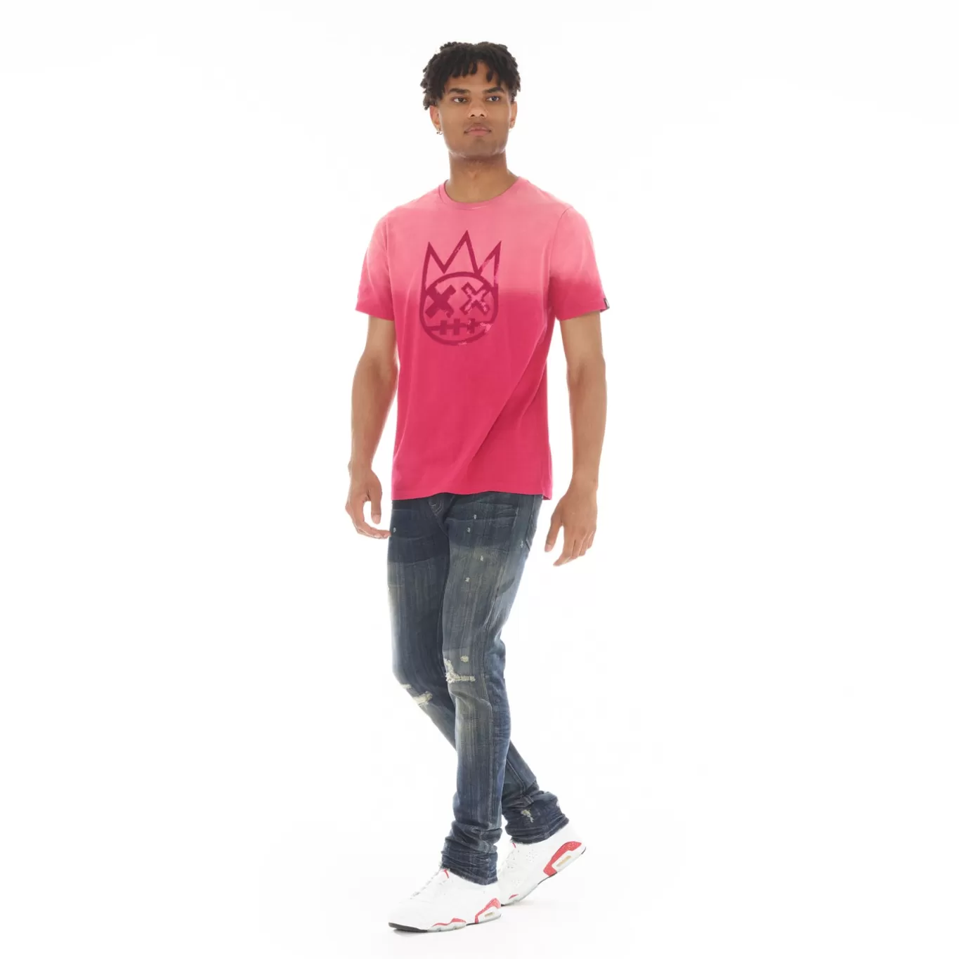 Cult Of Individuality T-Shirts<SHIMUCHAN LOGO SHORT SLEEVE CREW NECK TEE IN VINTAGE RED