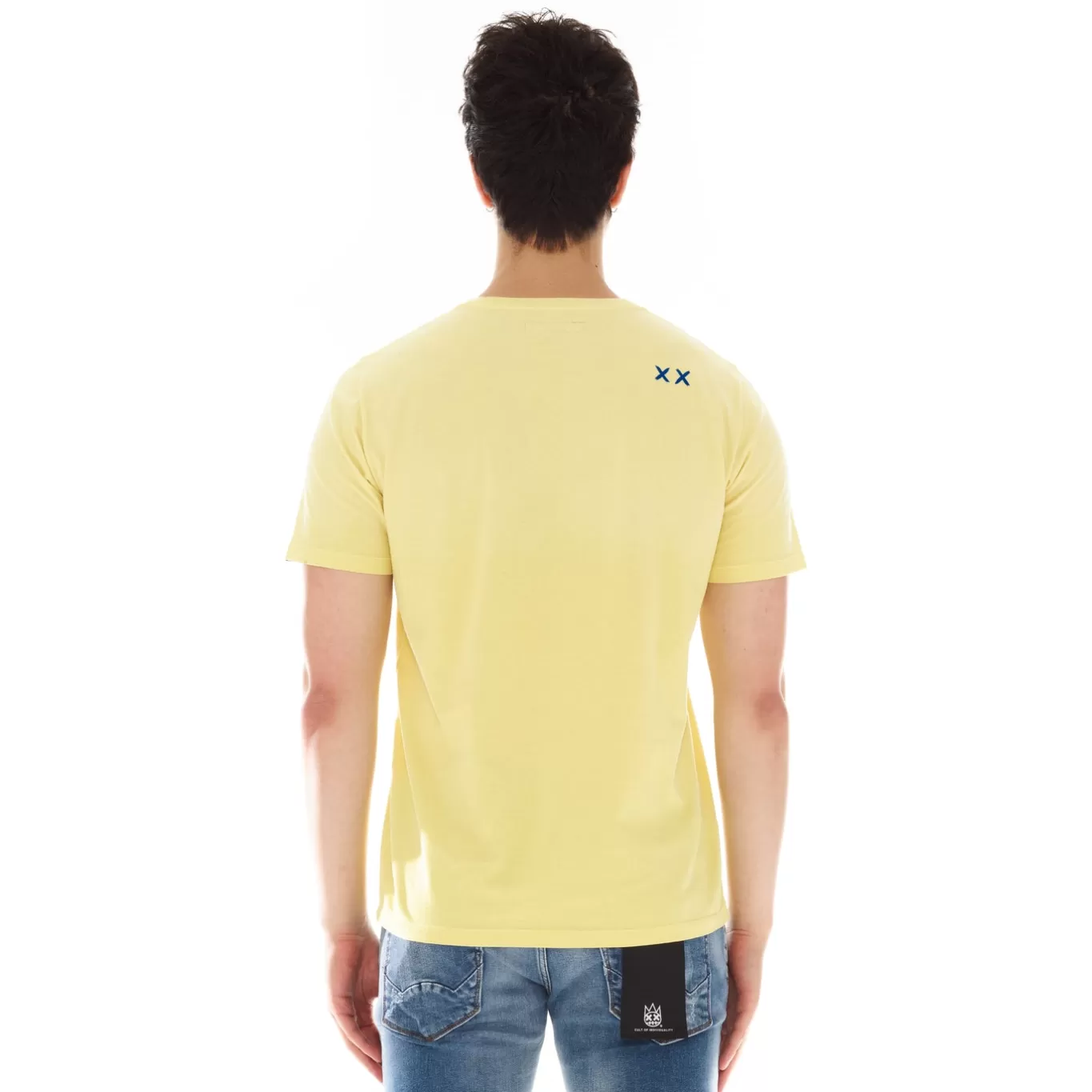Cult Of Individuality T-Shirts<SHIMUCHAN LOGO SHORT SLEEVE CREW NECK TEE IN VINTAGE YELLOW RED