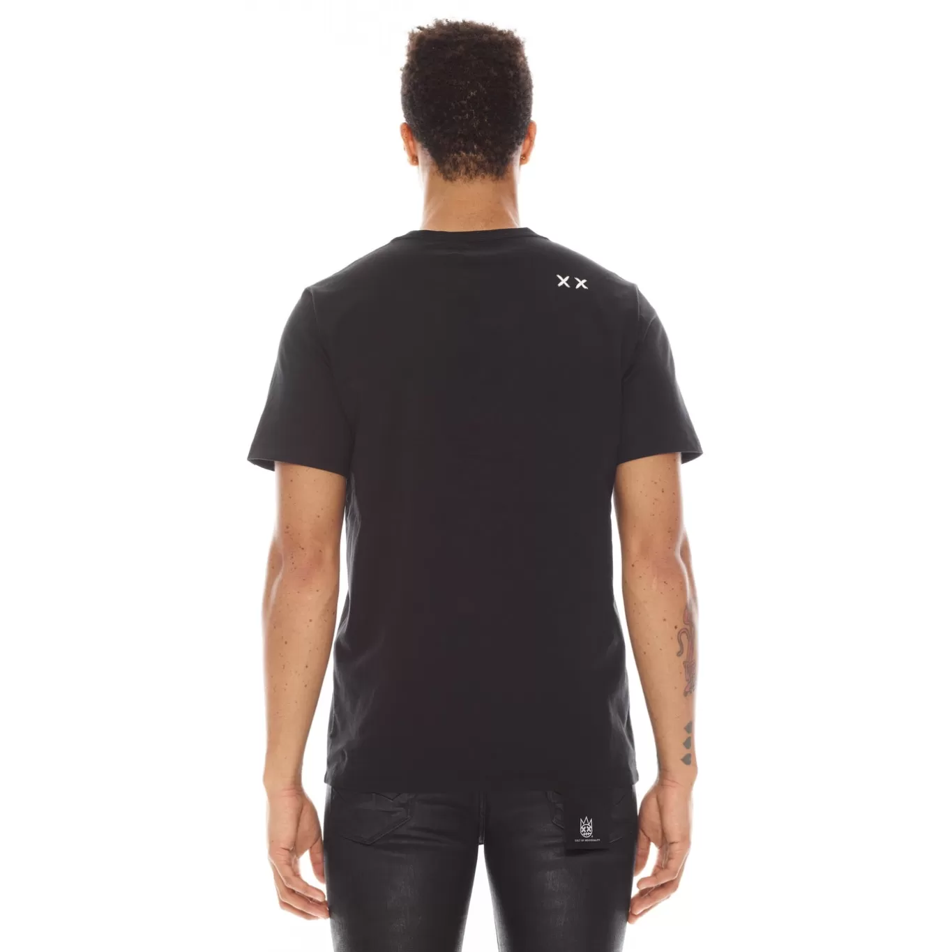 Cult Of Individuality T-Shirts<SHORT SLEEVE CREW NECK TEE 26/1'S "CAMPSITE" IN BLACK