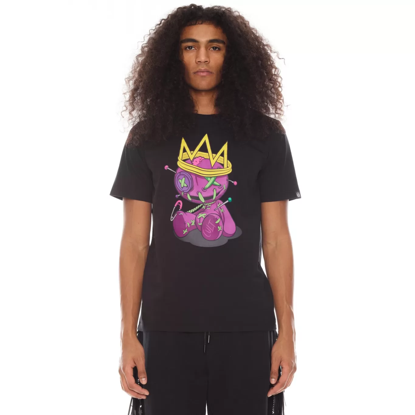 Cult Of Individuality T-Shirts<SHORT SLEEVE CREW NECK TEE 26/1'S "VOODOO DOLL" IN BLACK