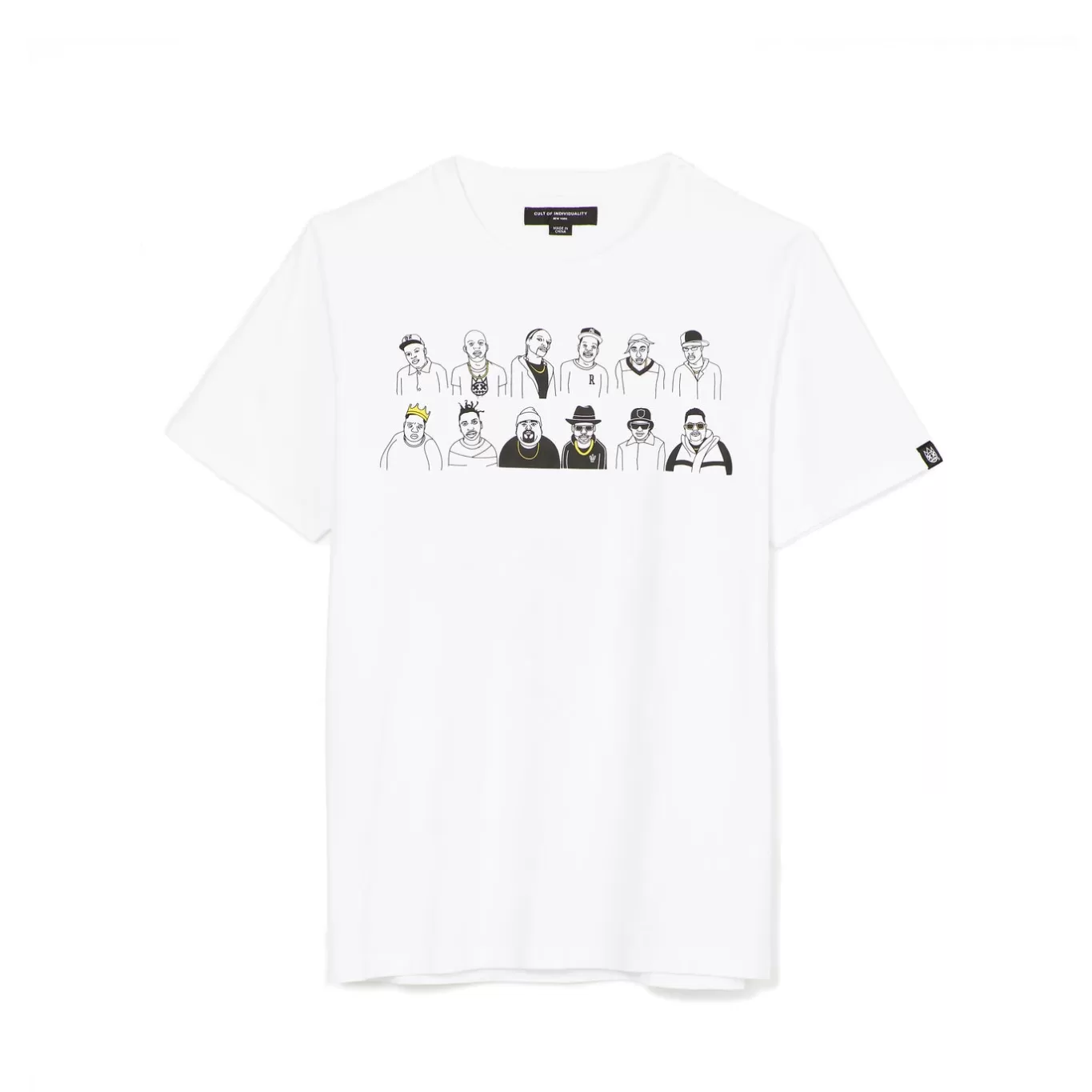 Cult Of Individuality T-Shirts<SHORT SLEEVE CREW NECK TEE "50 YEARS" IN WHITE