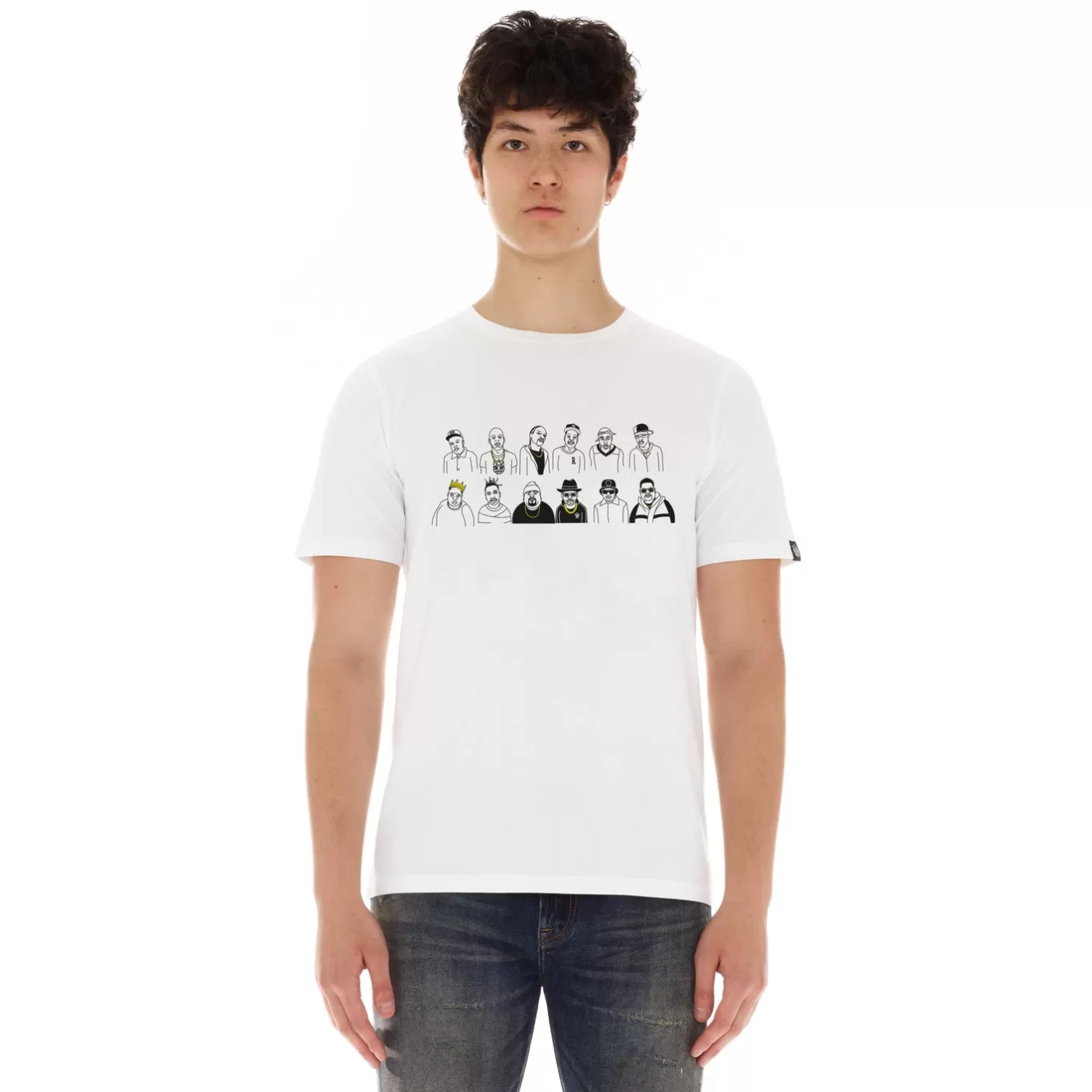 Cult Of Individuality T-Shirts<SHORT SLEEVE CREW NECK TEE "50 YEARS" IN WHITE