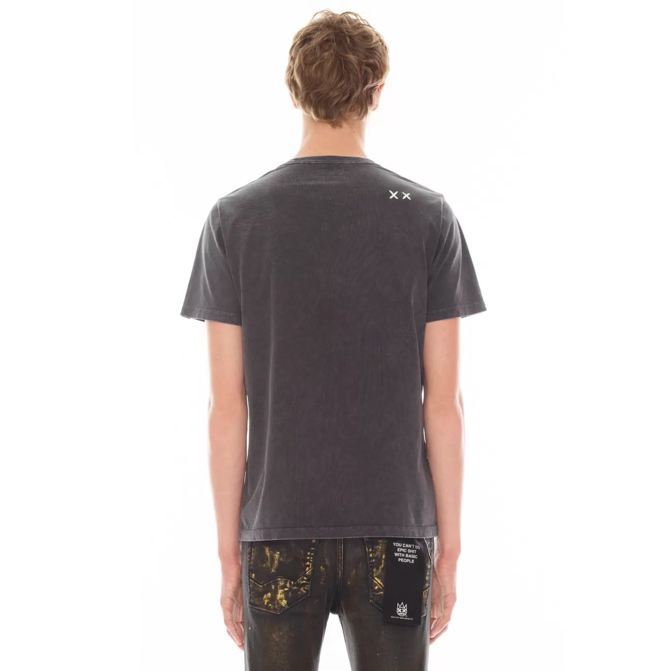 Cult Of Individuality T-Shirts<SHORT SLEEVE CREW NECK TEE 26/1'S "HARSH & CRUEL" IN VINTAGE CHARCOAL GRAY