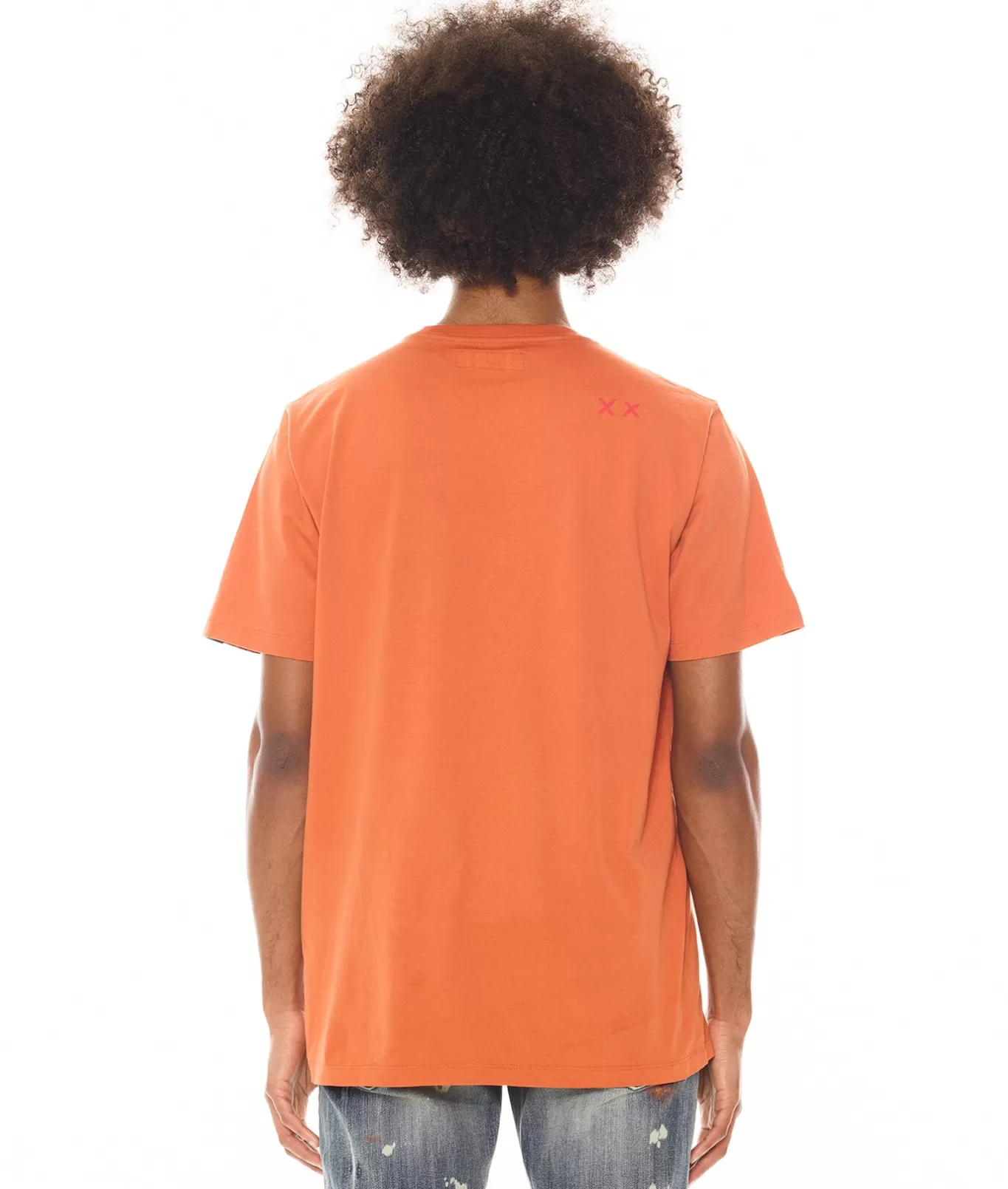 Cult Of Individuality T-Shirts<SHORT SLEEVE CREW NECK TEE "F**K FOREVER" "SEX PISTOLS" IN ARABESQUE ORANGE