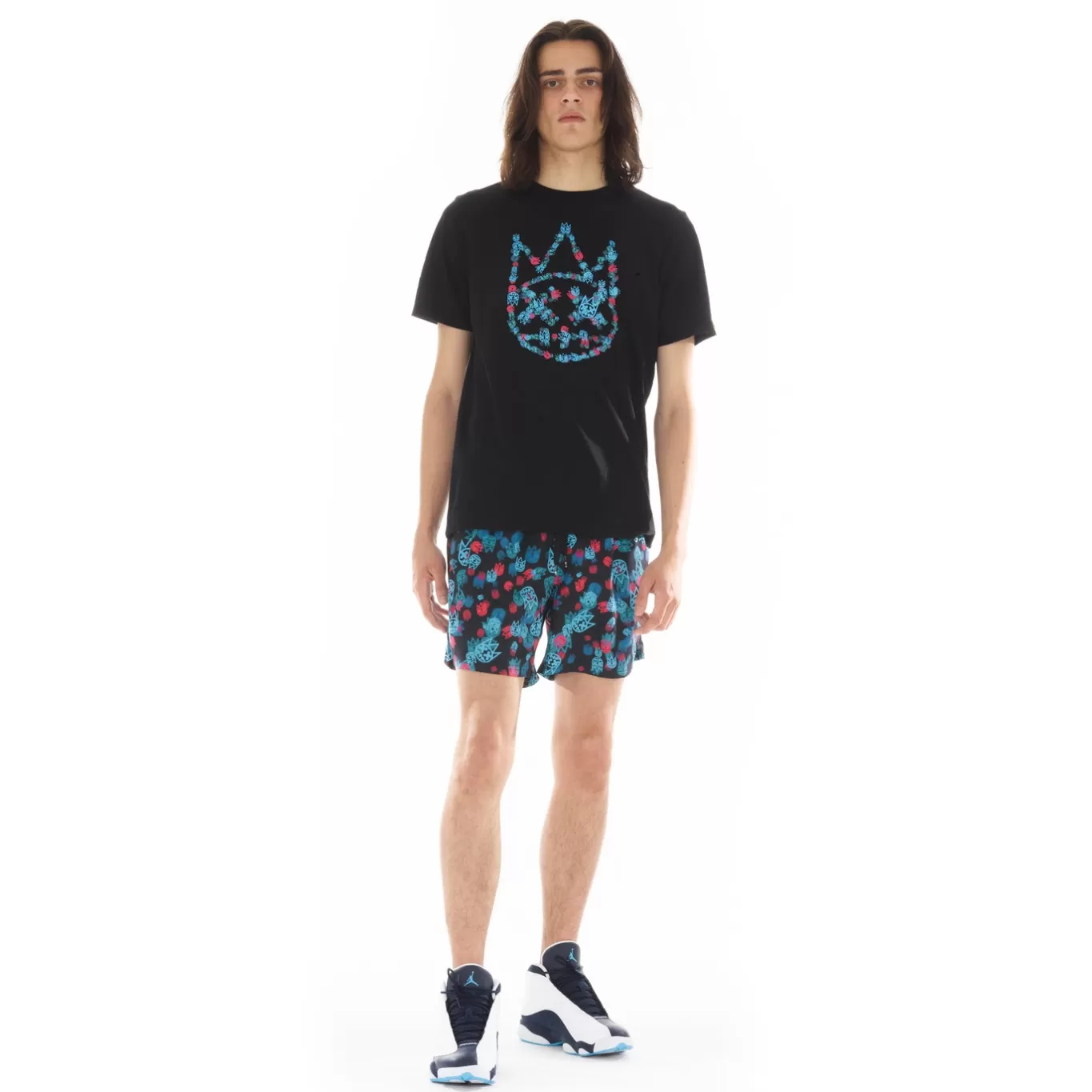 Cult Of Individuality T-Shirts<SHORT SLEEVE CREW NECK TEE "MULTI SHIMUCHAN" IN BLACK