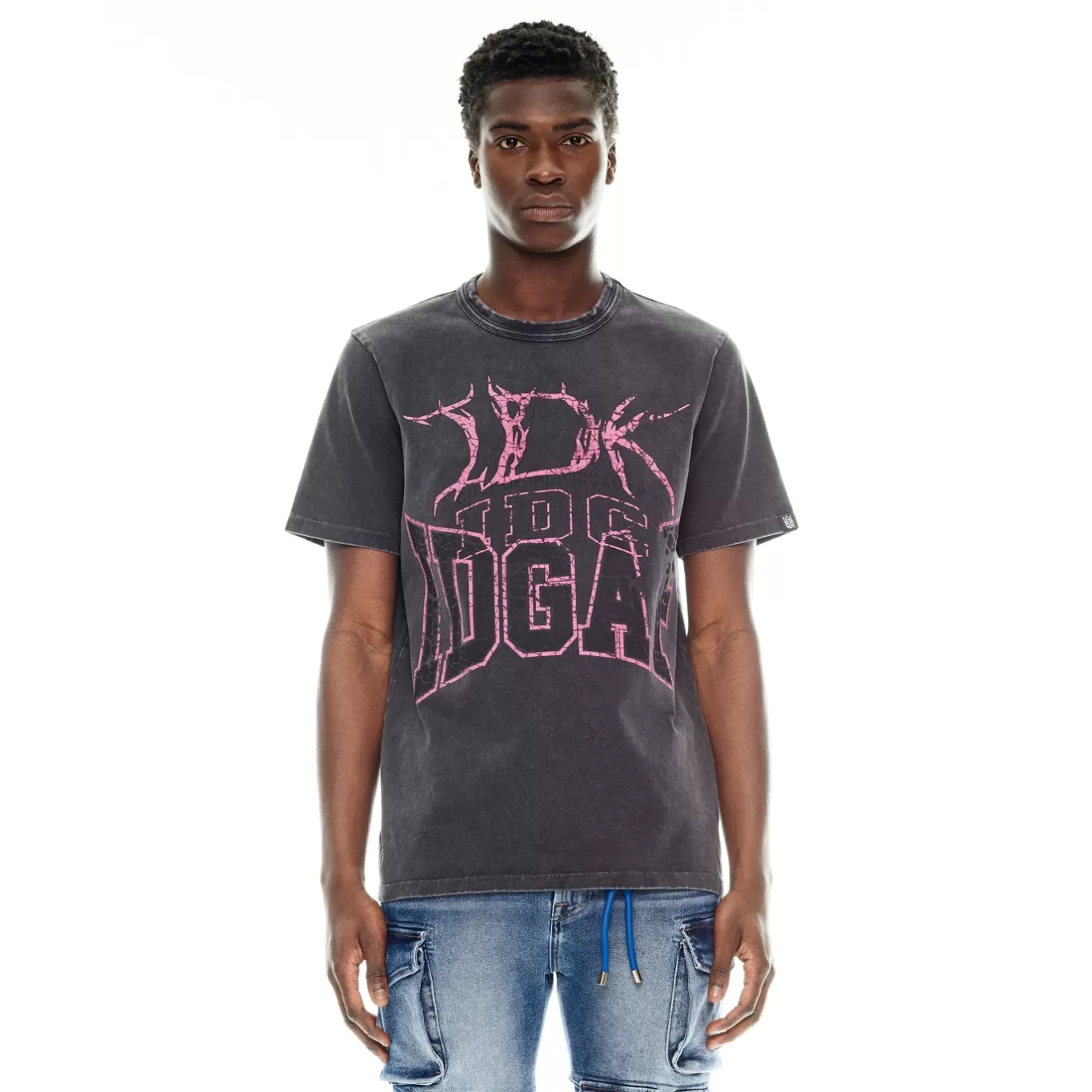 Cult Of Individuality T-Shirts<SHORT SLEEVE CREW NECK TEE "IDK IDC IDGAF" BLACK