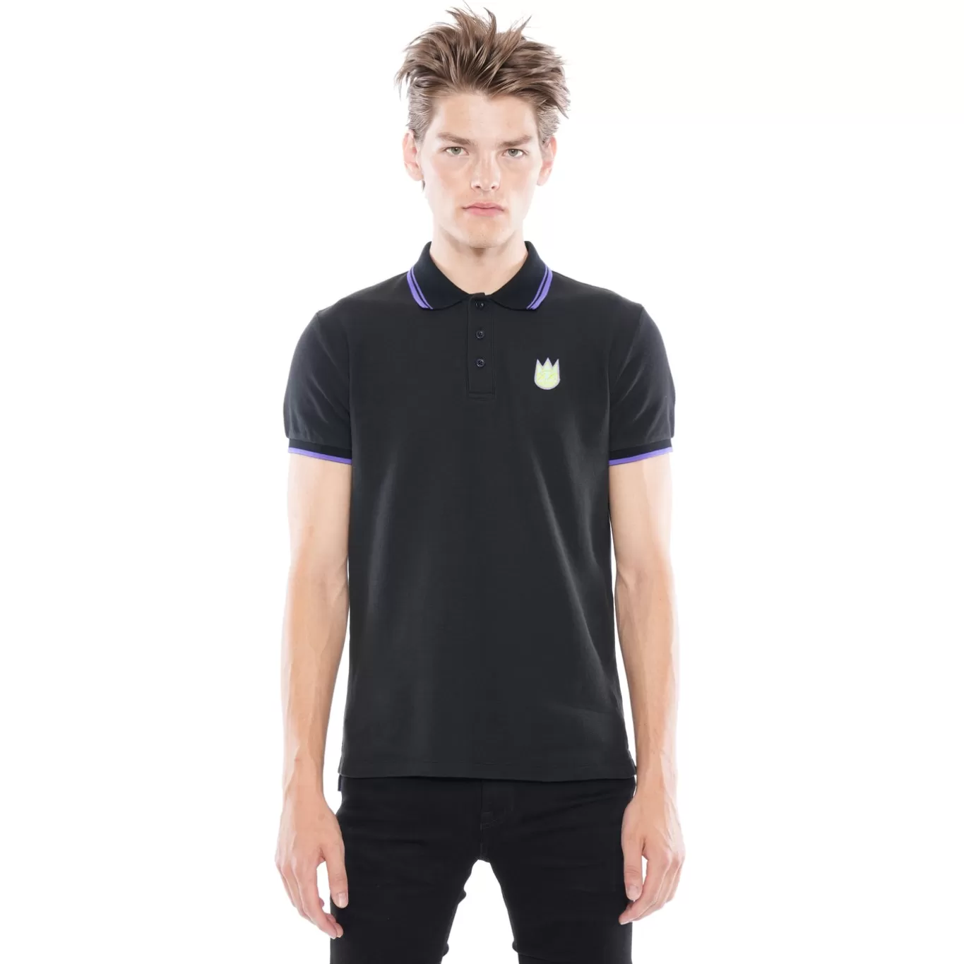 Cult Of Individuality Polo Shirts | T-Shirts<S/S POLO IN BLACK