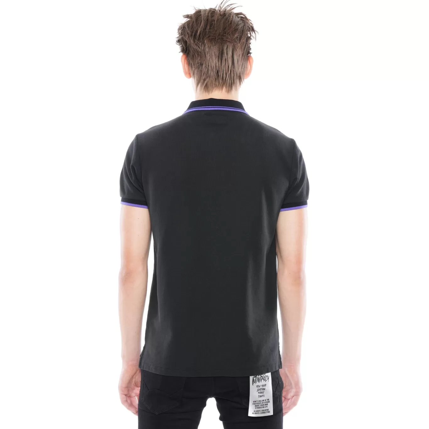 Cult Of Individuality Polo Shirts | T-Shirts<S/S POLO IN BLACK