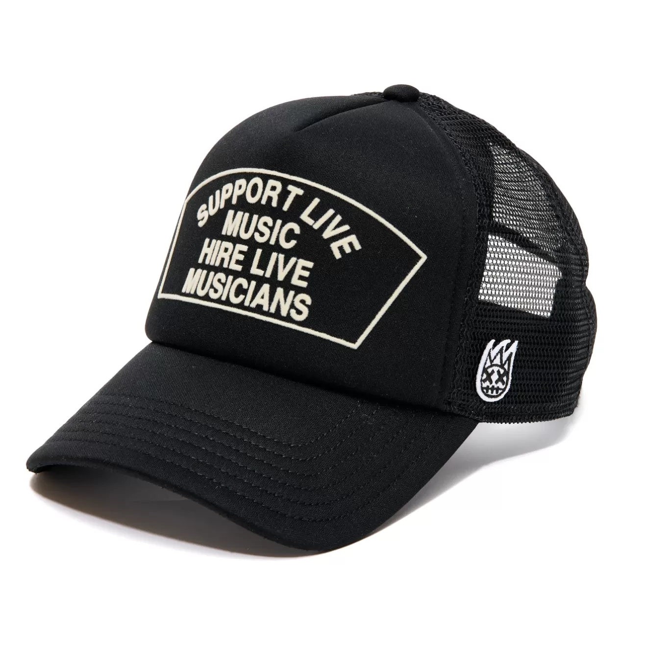 Cult Of Individuality Trucker Hats<SUPPORT LIVE MUSIC MESH BACK TRUCKER HAT IN BLACK