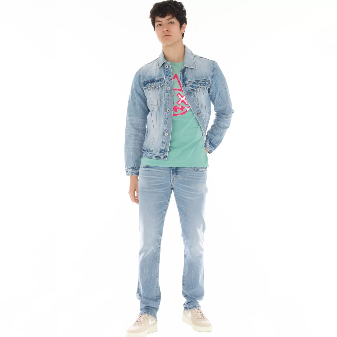 Cult Of Individuality Denim Jackets | Denim Jackets<TYPE II DENIM JACKET IN ACID BLUE