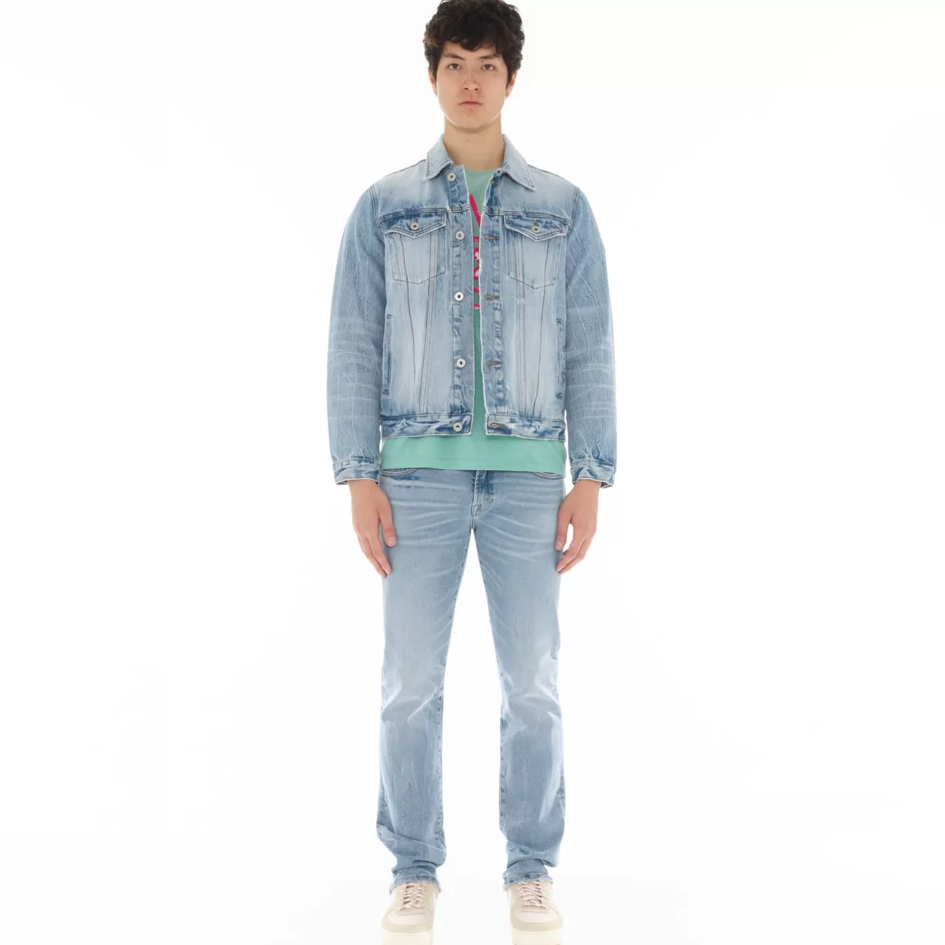 Cult Of Individuality Denim Jackets | Denim Jackets<TYPE II DENIM JACKET IN ACID BLUE