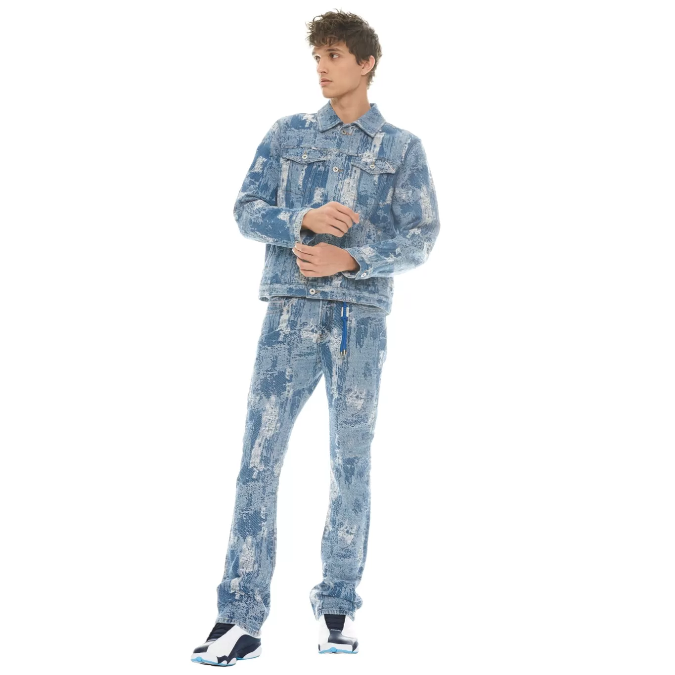 Cult Of Individuality Denim Jackets | Denim Jackets<TYPE II DENIM JACKET IN DIGI BLUE