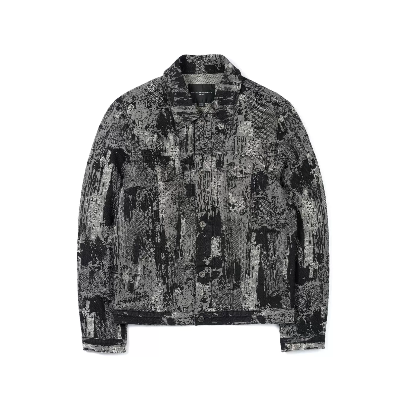 Cult Of Individuality Denim Jackets | Denim Jackets<TYPE II DENIM JACKET IN DIGI BLACK