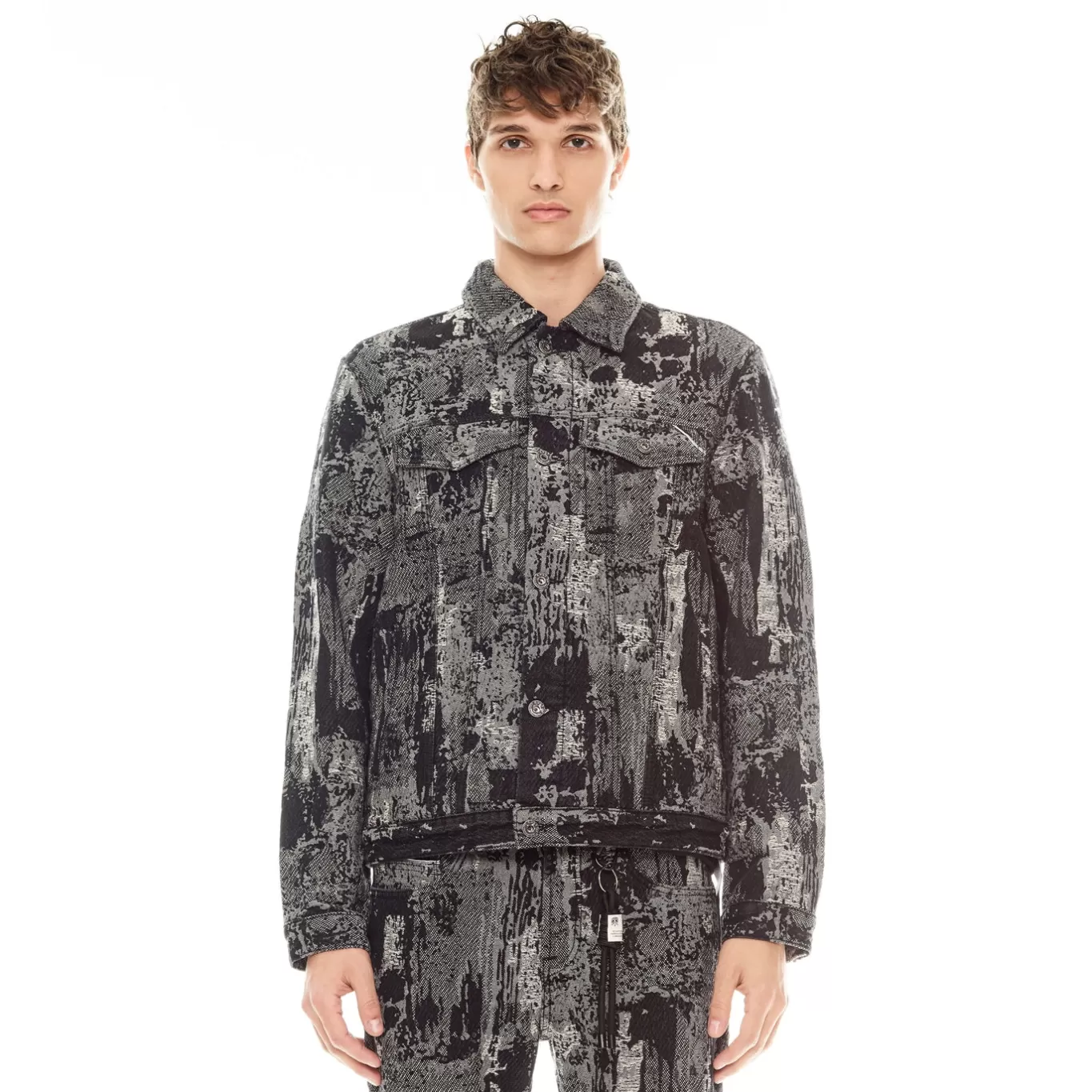 Cult Of Individuality Denim Jackets | Denim Jackets<TYPE II DENIM JACKET IN DIGI BLACK