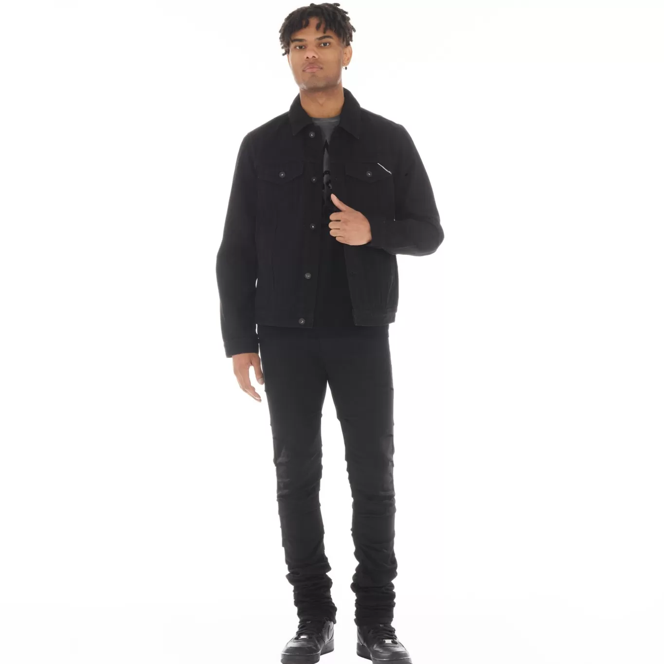 Cult Of Individuality Denim Jackets | Denim Jackets<TYPE II DENIM JACKET IN DOUBLE BLACK