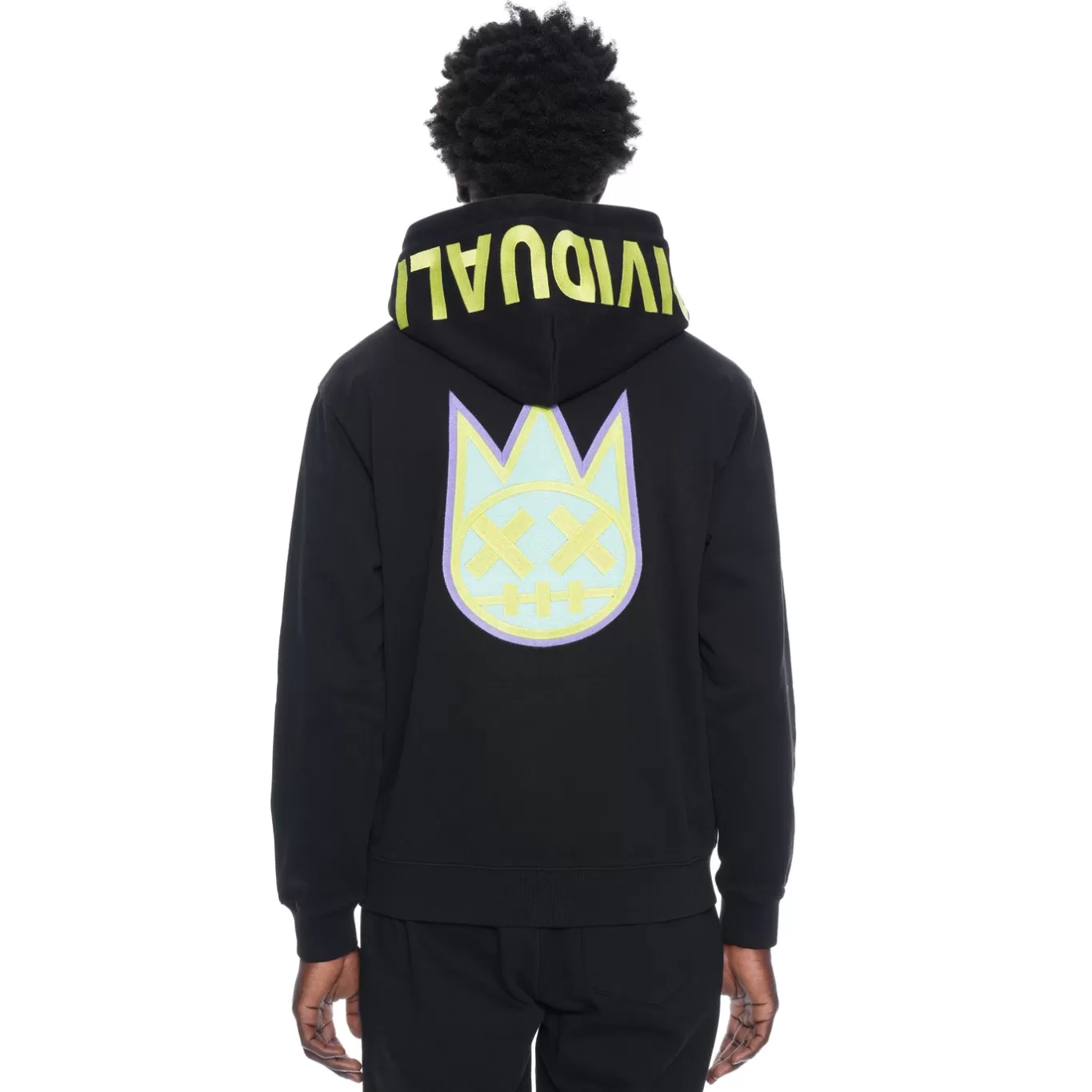 Cult Of Individuality Sweatshirts & Sweatpants<ZIP HOODED SWEATSHIRT IN BLACK