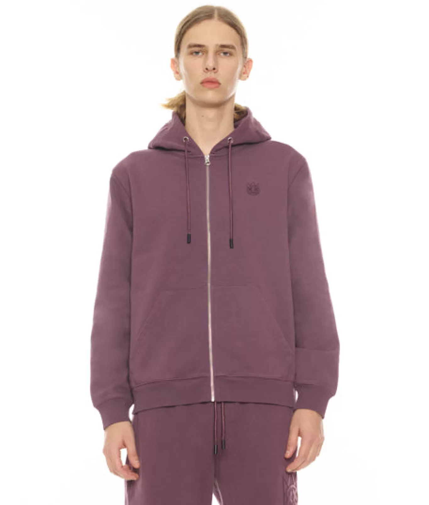 Cult Of Individuality Sweatshirts & Sweatpants<ZIP HOODY IN GRAPE COMPOTE PURPLE