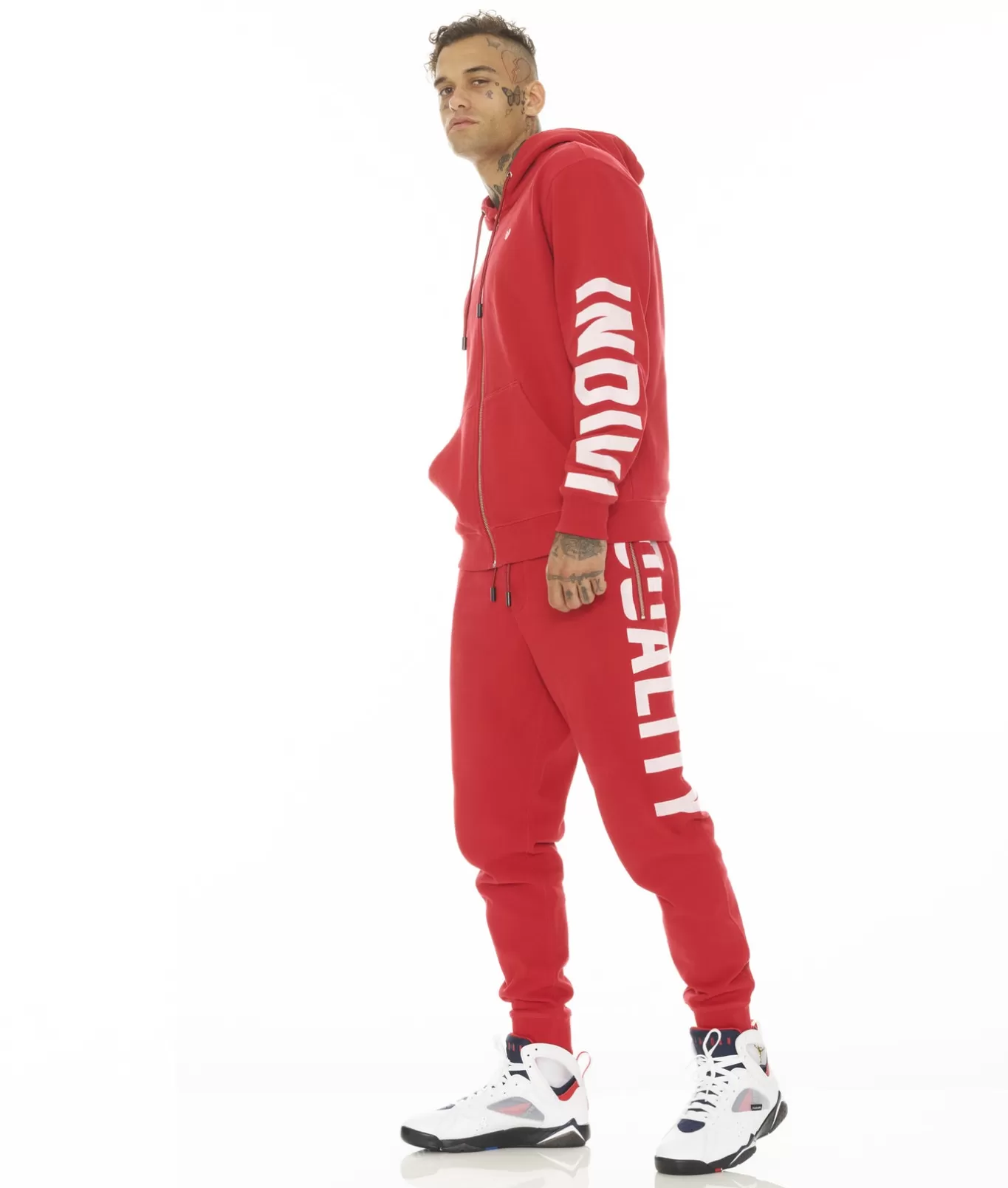 Cult Of Individuality Sweatshirts & Sweatpants<ZIP HOODY W/MATCHING SWEAT PANT (SOLD AS SET) RED